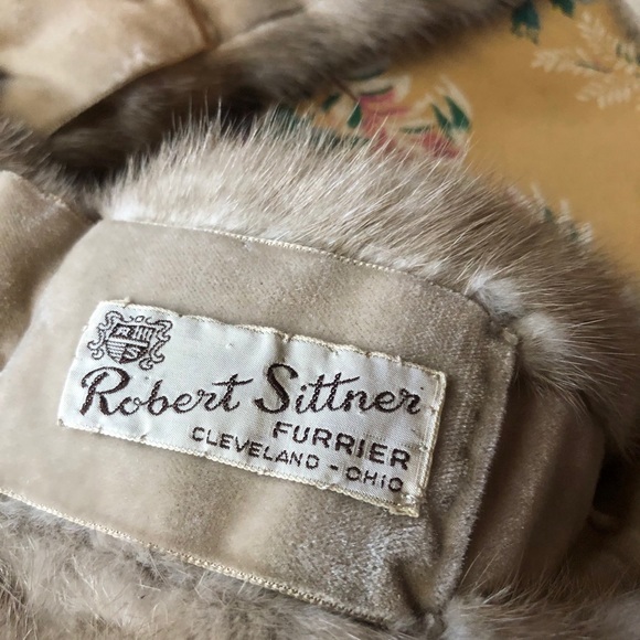 robert sittner furrier vintage mink collar clip on - Picture 2 of 4